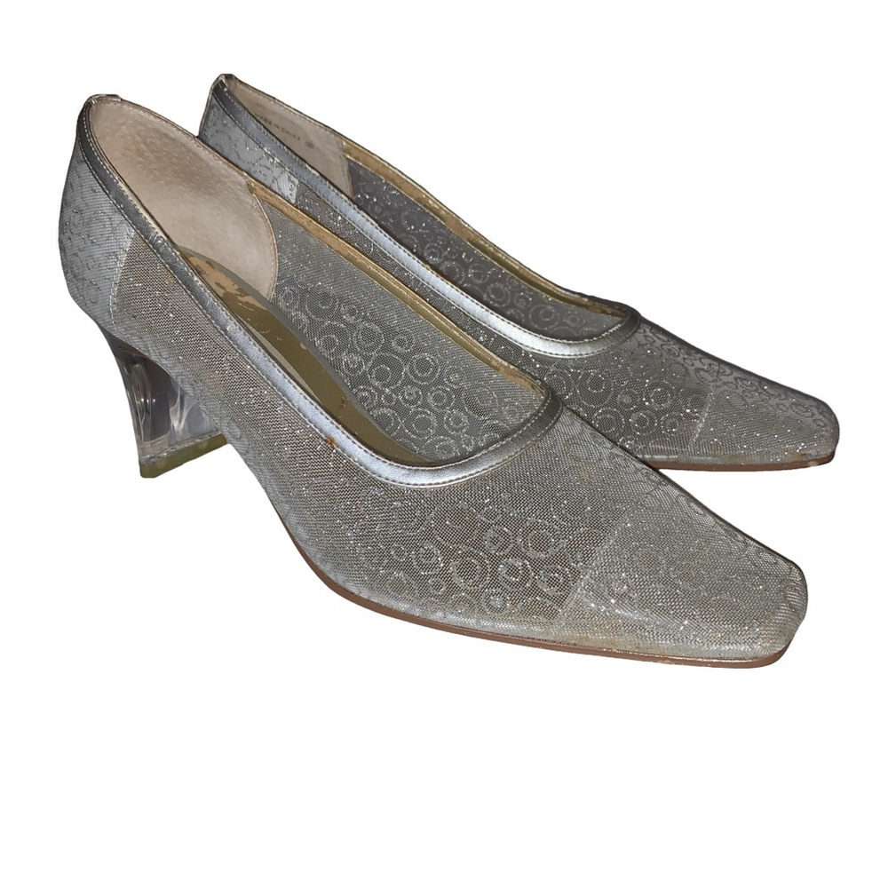 Vintage Women's Nina Heels Silver size 7m